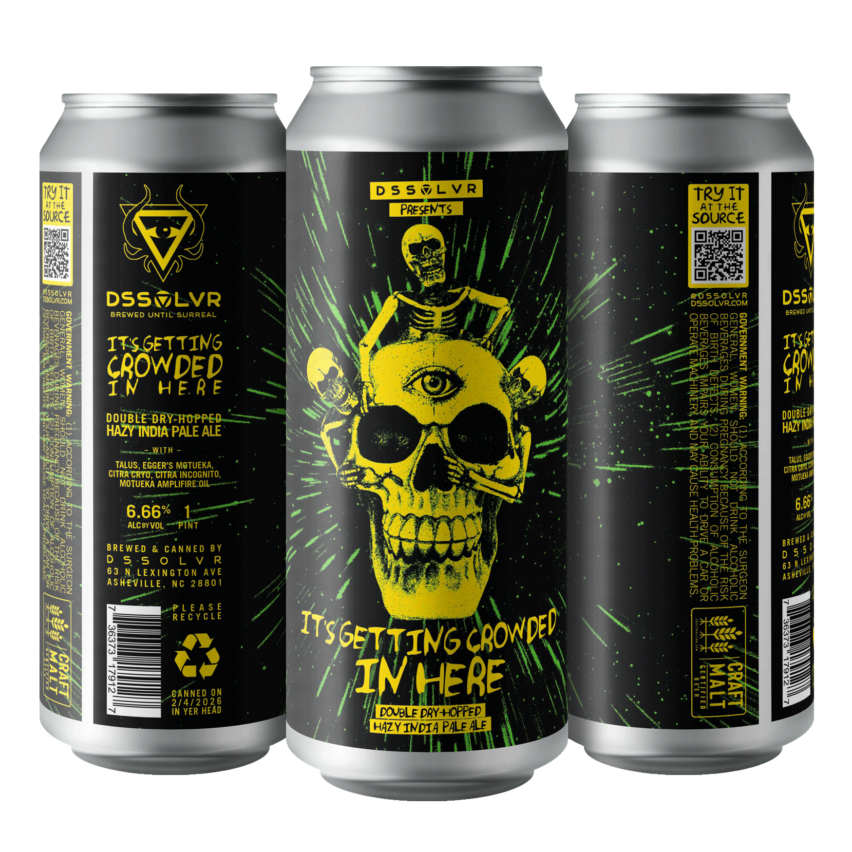 It's Getting Crowded In Here - Double Dry-Hopped Hazy IPA