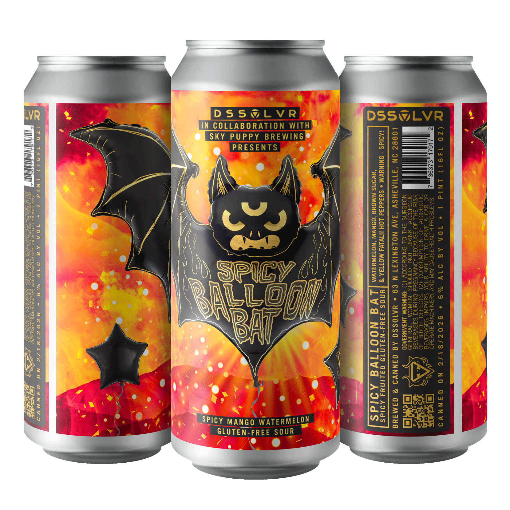 Spicy Balloon Bat - GF Spicy Mango Watermelon Sour