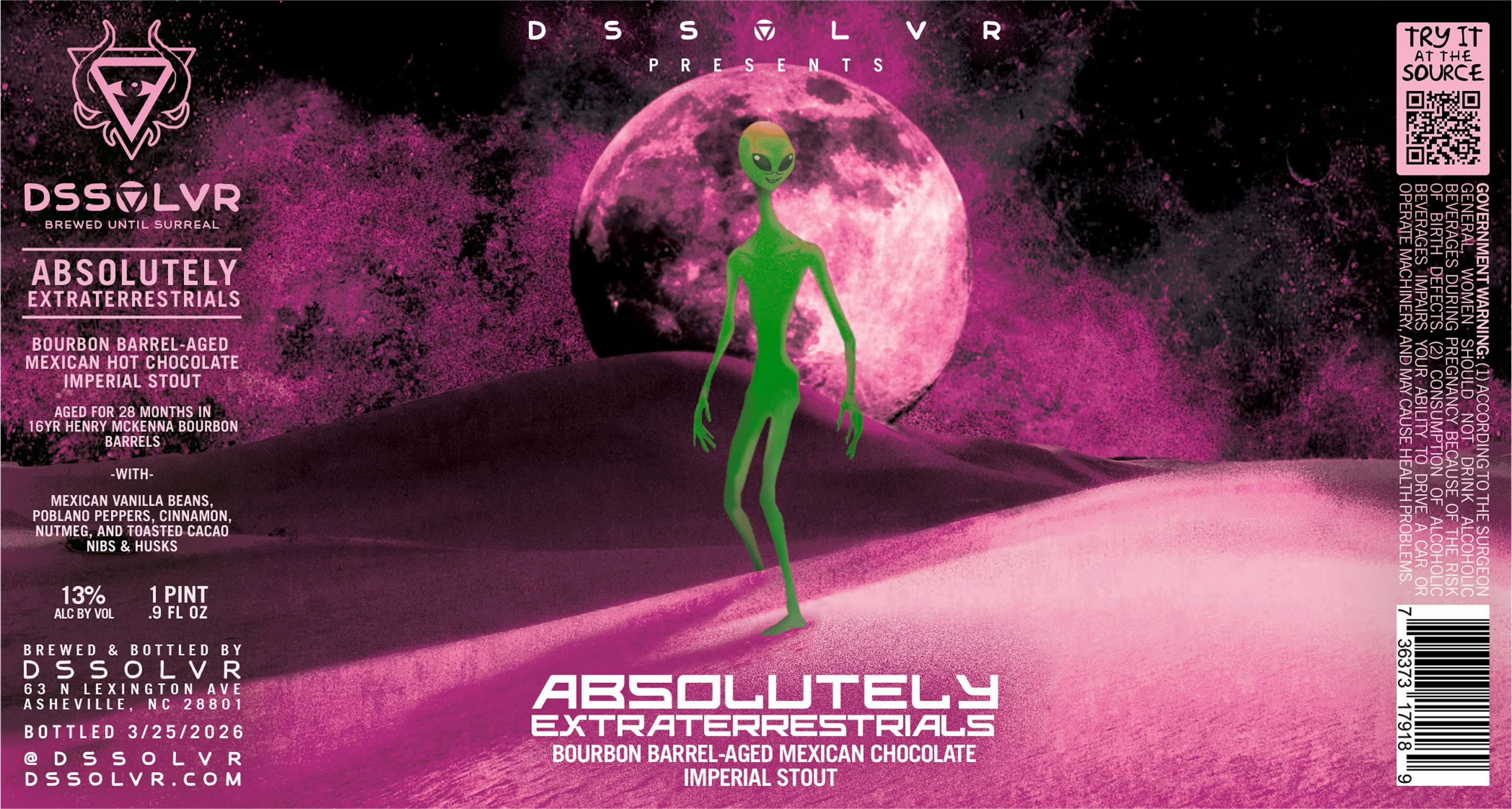 Absolutely Extraterrestrials - BBA Mexican Chocolate Cake Stout