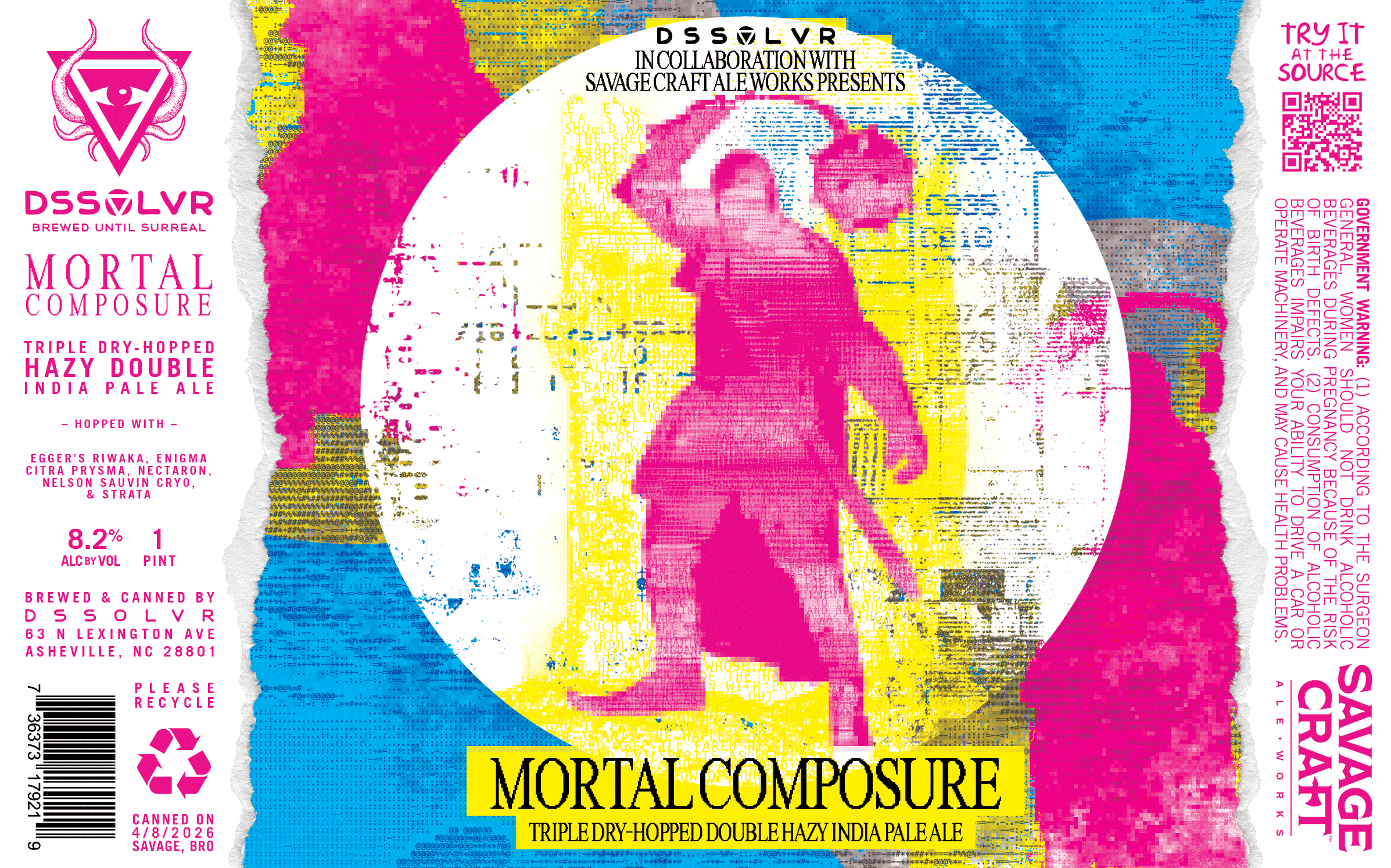 Mortal Composure - Triple Dry-Hopped Double Hazy IPA