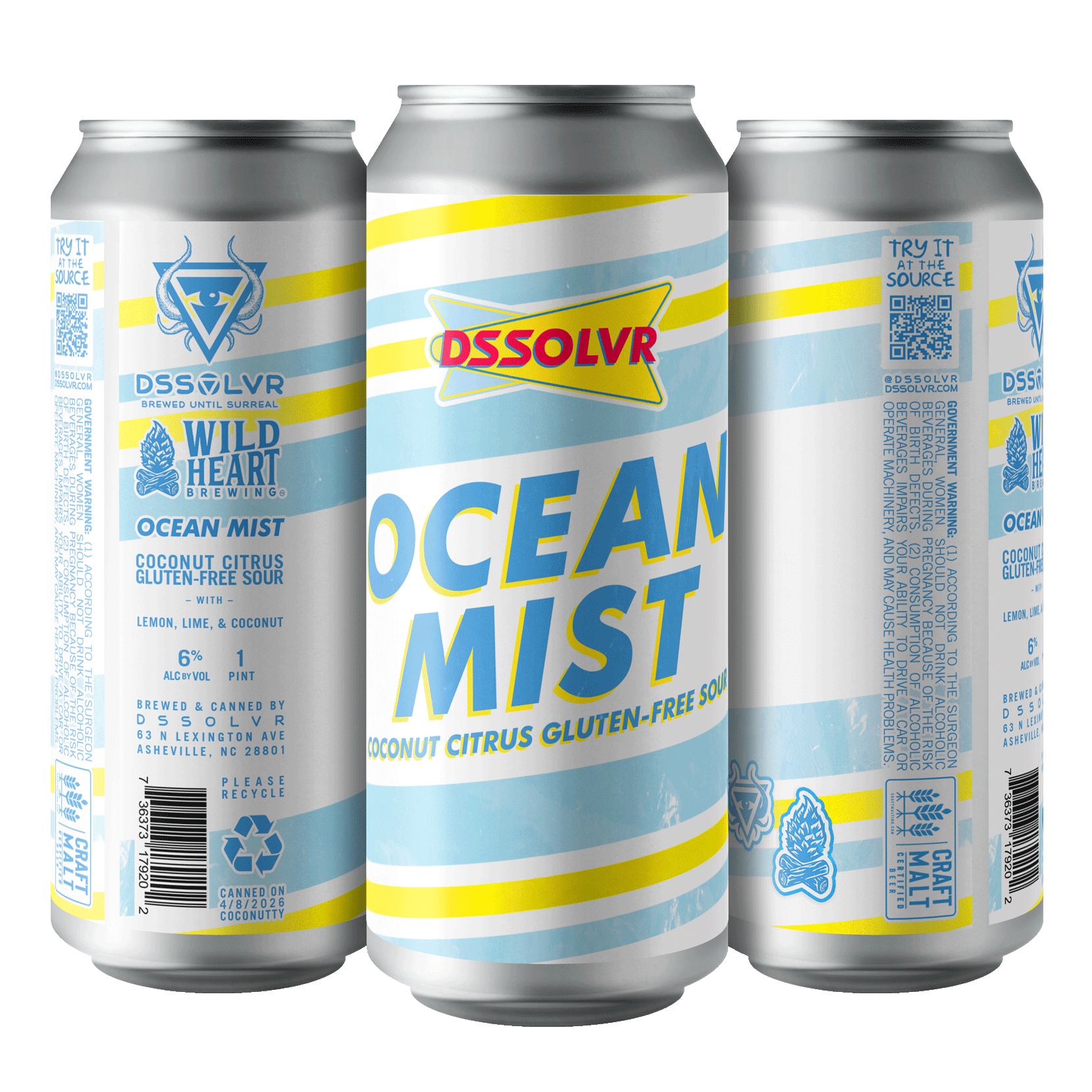 Ocean Mist - Coconut Citrus Gluten-Free Sour