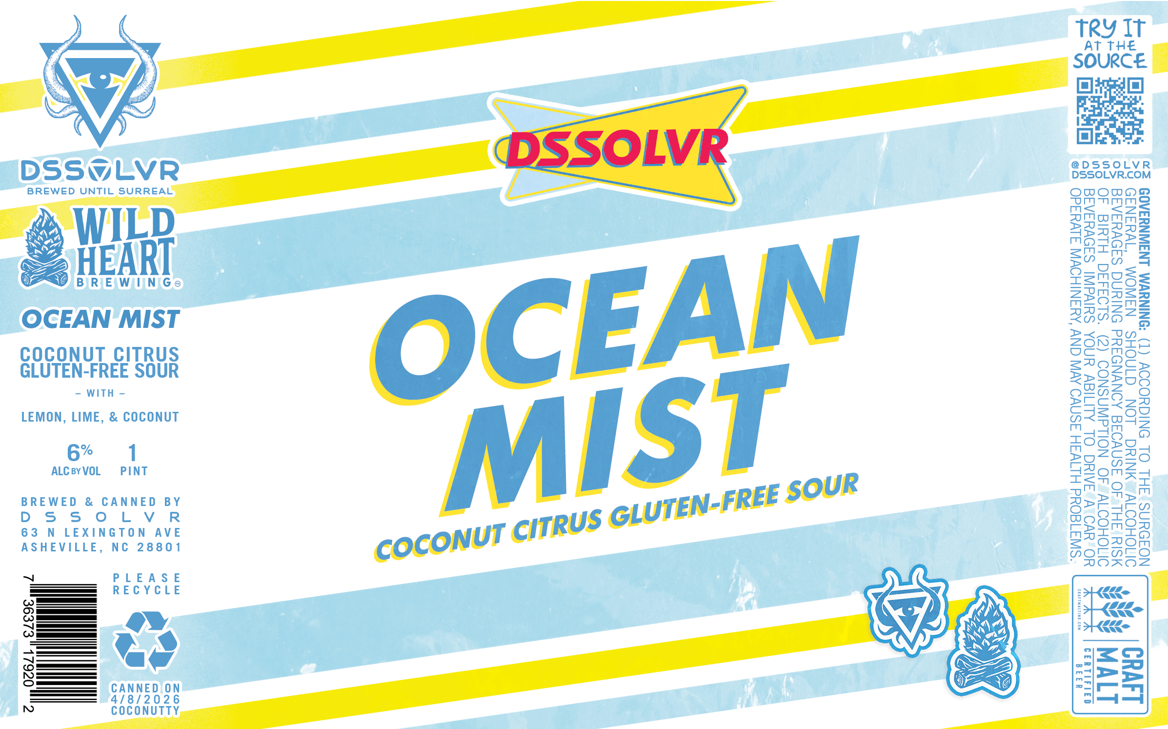 Ocean Mist - Coconut Citrus Gluten-Free Sour