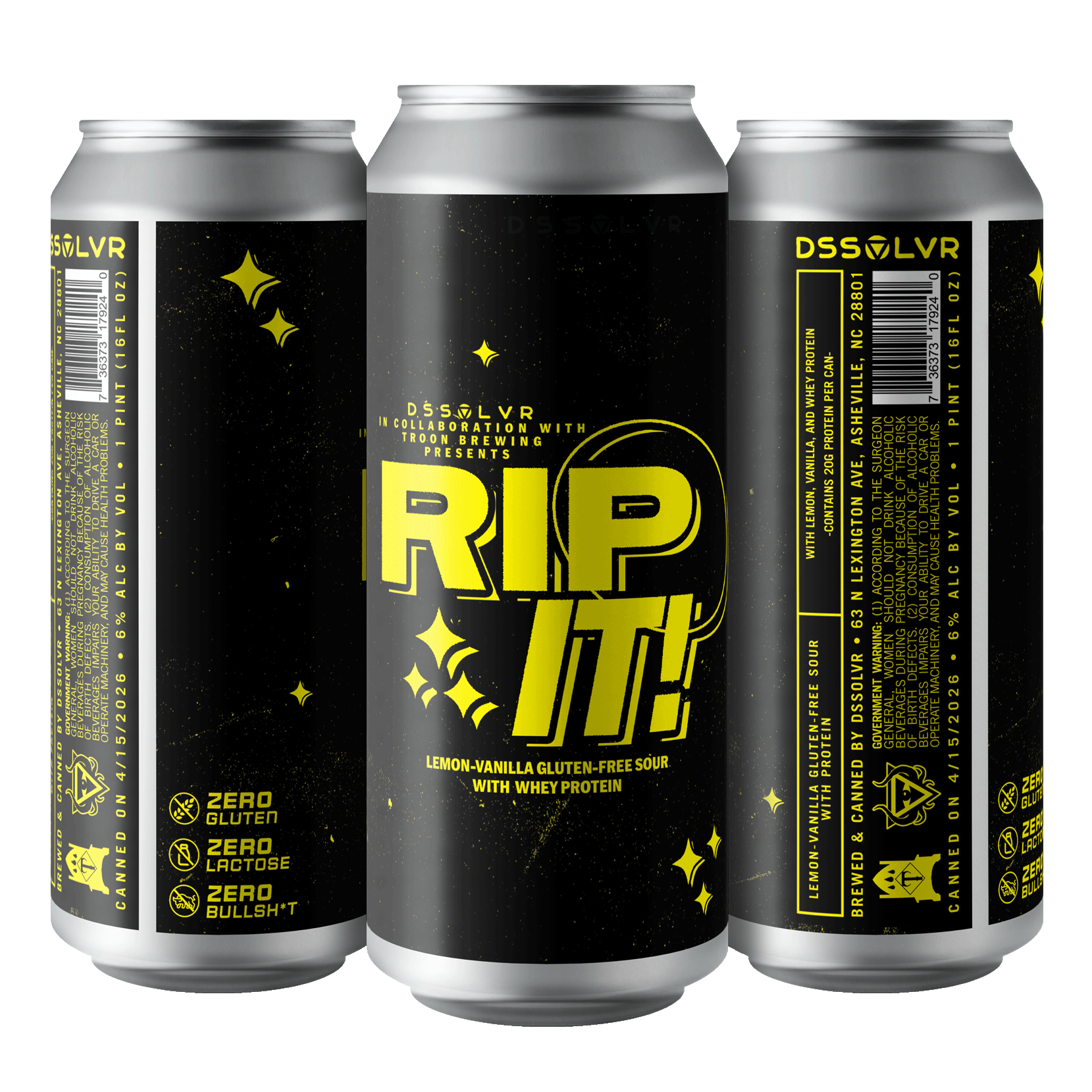 Rip It! - Lemon Vanilla Gluten-Free Protein Sour