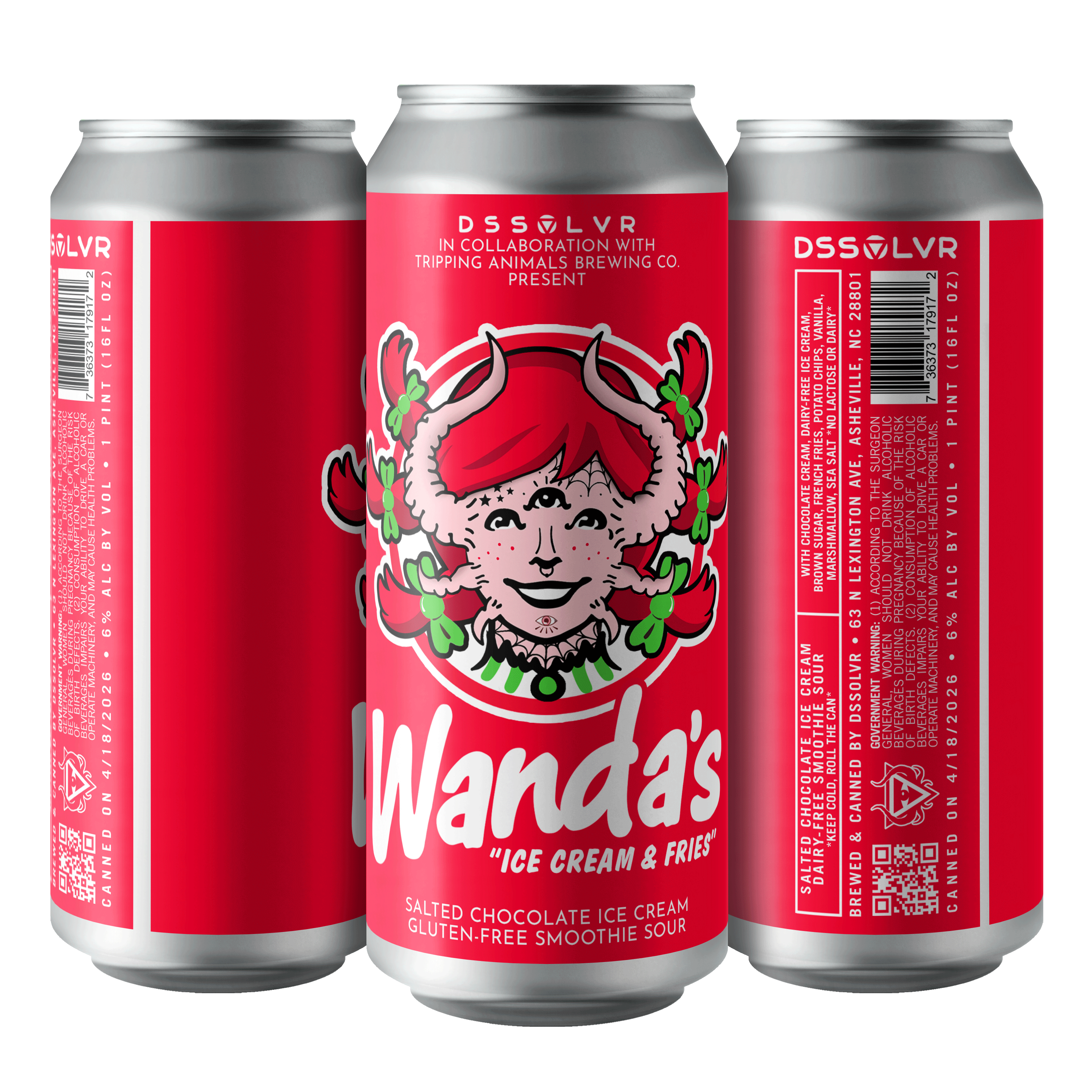 Wanda's - Salted Chocolate Ice Cream Gluten-Free Smoothie Sour