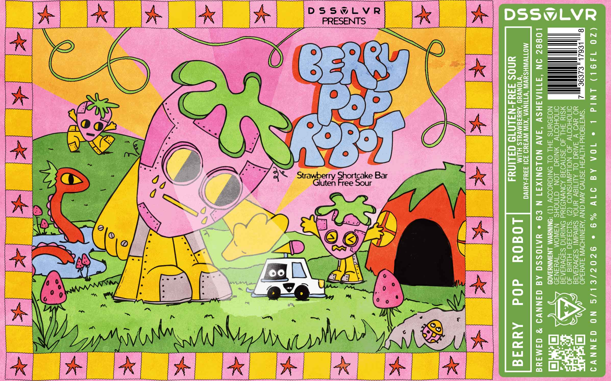 Berry Pop Robot - Strawberry Shortcake GF Sour | DSSOLVR Online Shop