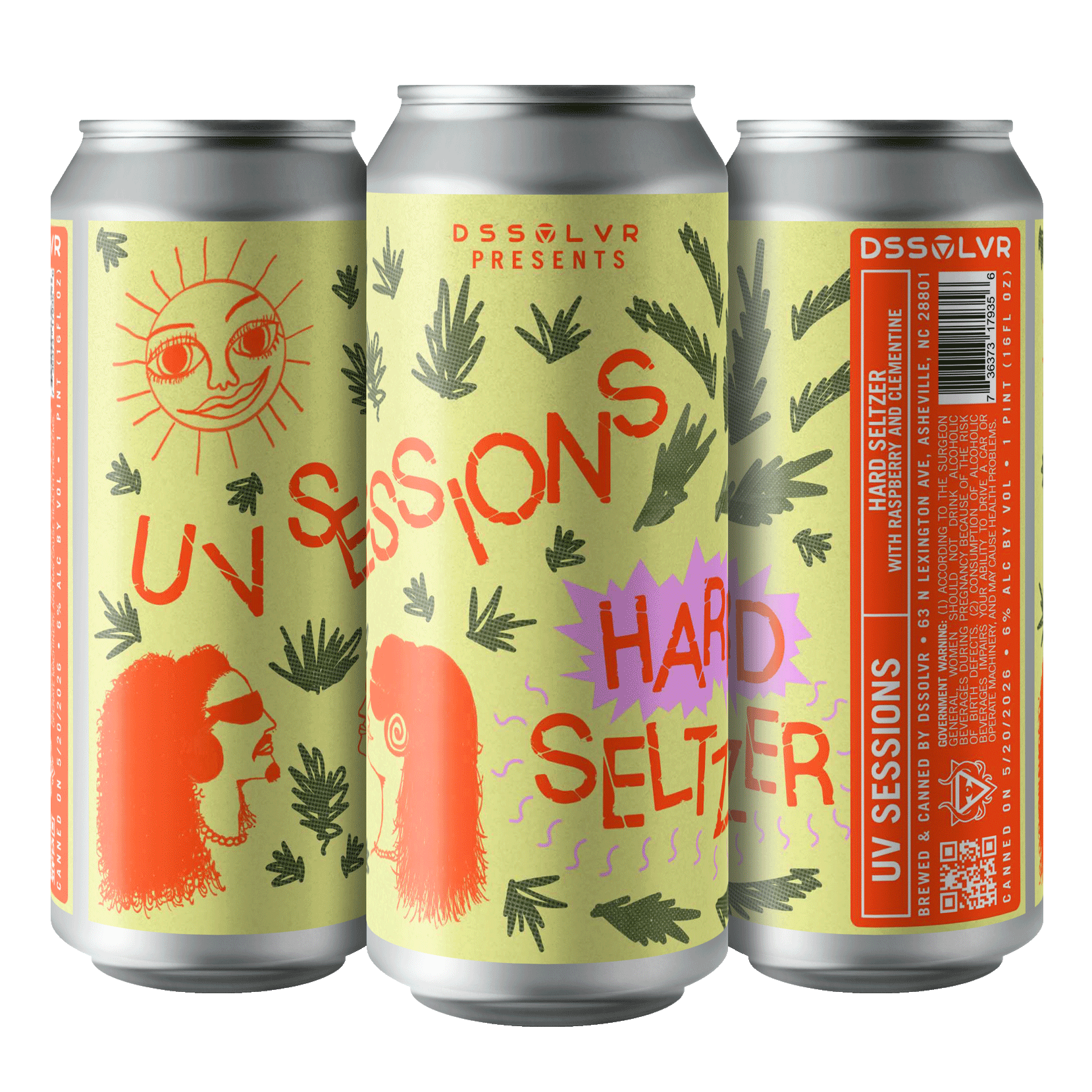 UV Sessions - Raspberry Clementine Hard Seltzer