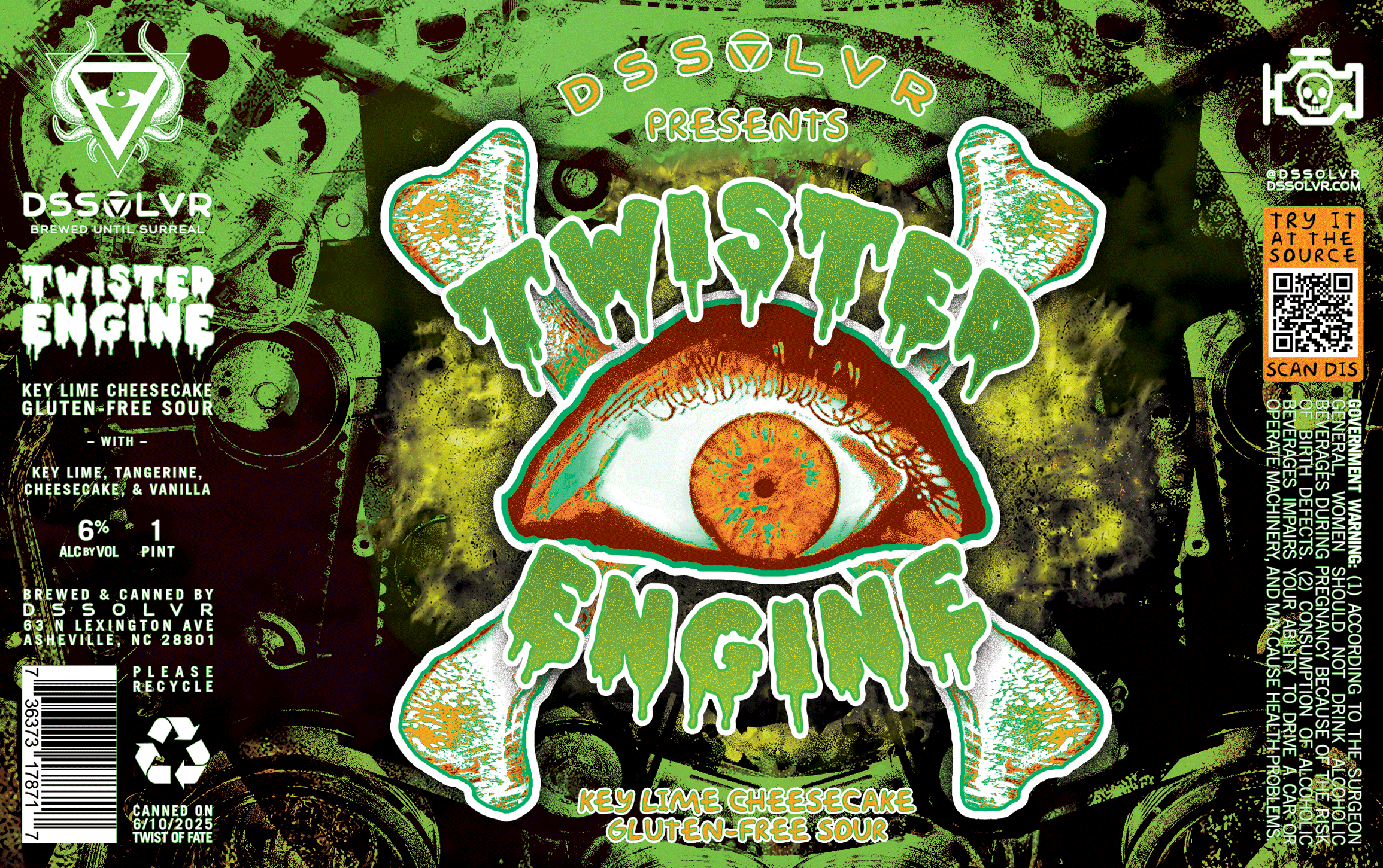 TWISTED ENGINE - KEY LIME CHEESECAKE GF SOUR
