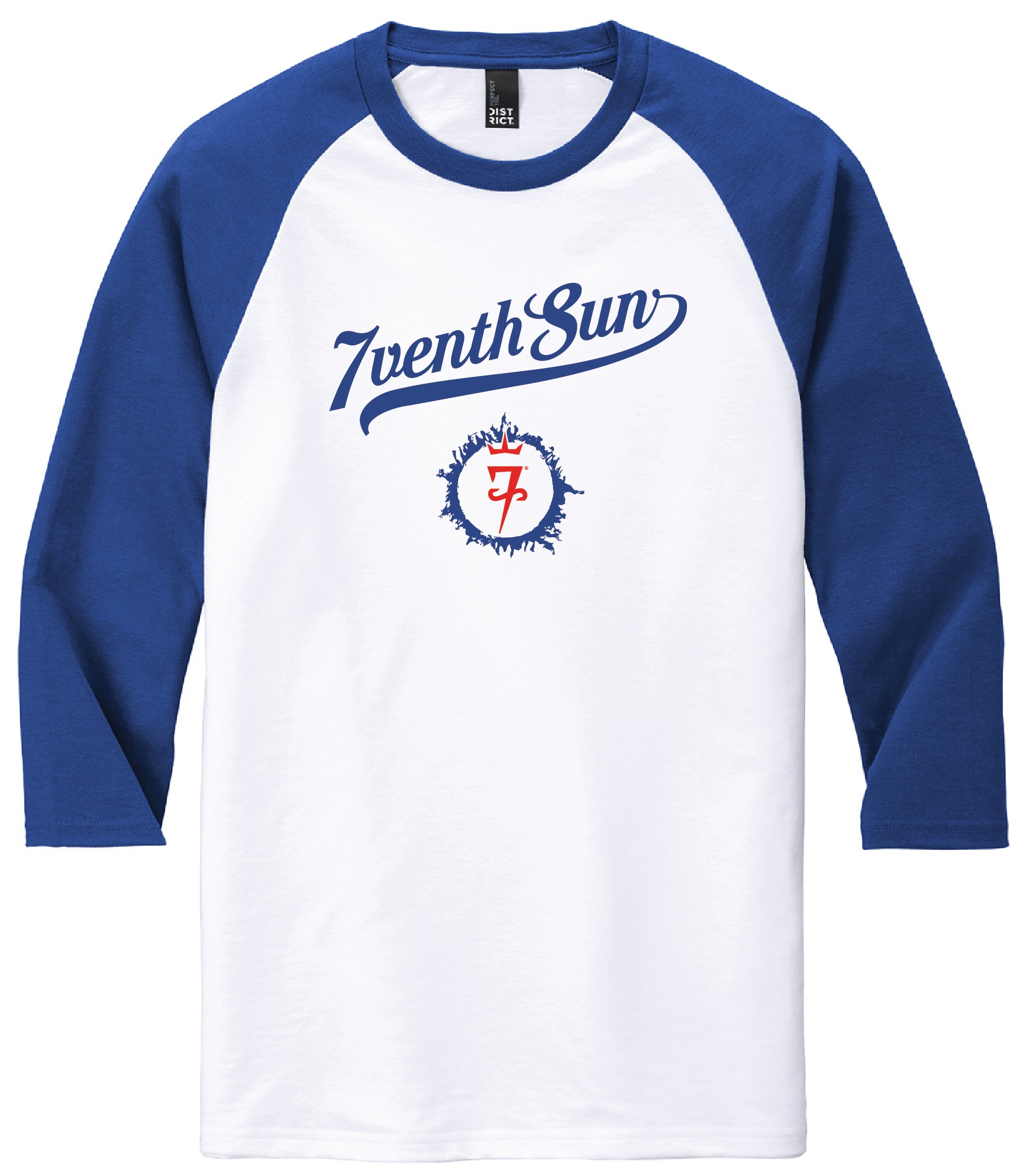 7venth Sun Baseball 3/4 Sleeve Shirt