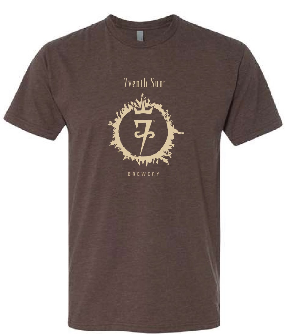 7venth Sun Brown Logo Tshirt