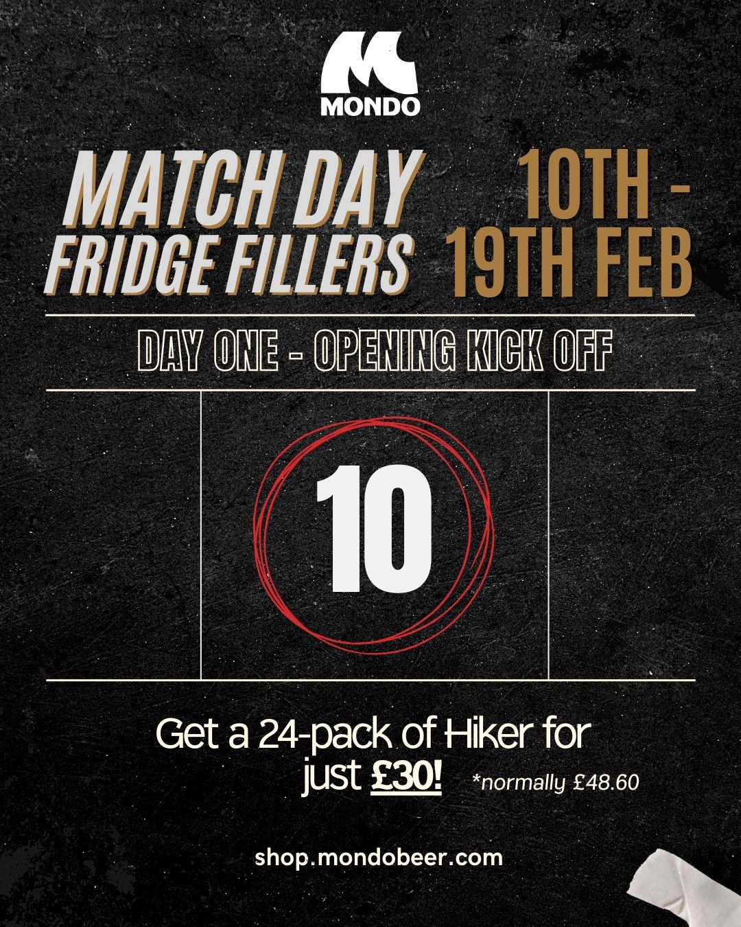 Match Day Fridge Fillers - Day One - Opening Kick Off