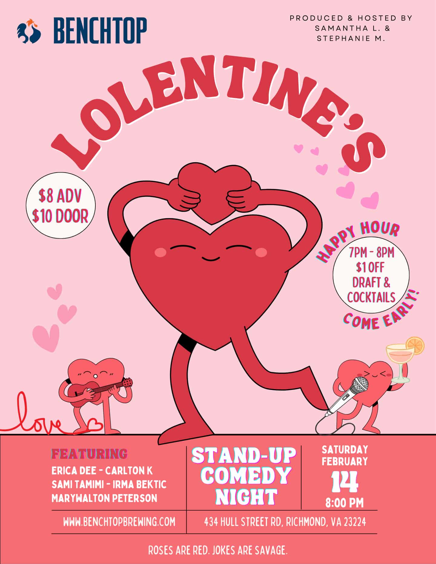 Comedy Show: LOLentine's 2/14 | Benchtop RVA