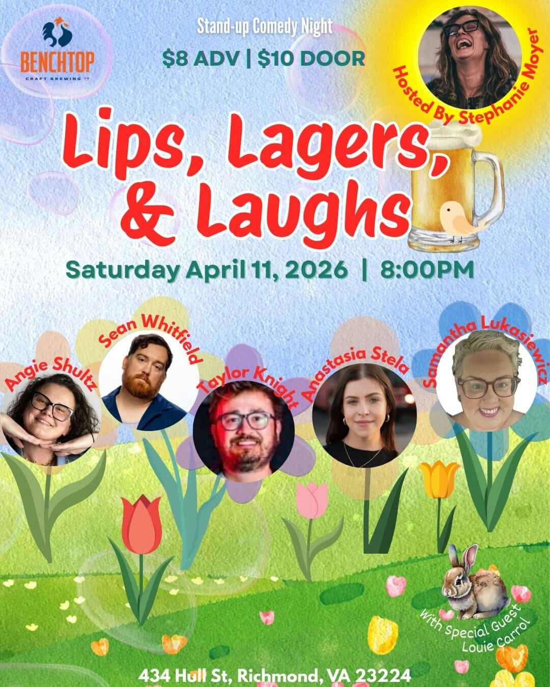 Lips, Lagers, & Laughs Comedy Show 4/11 | Benchtop RVA