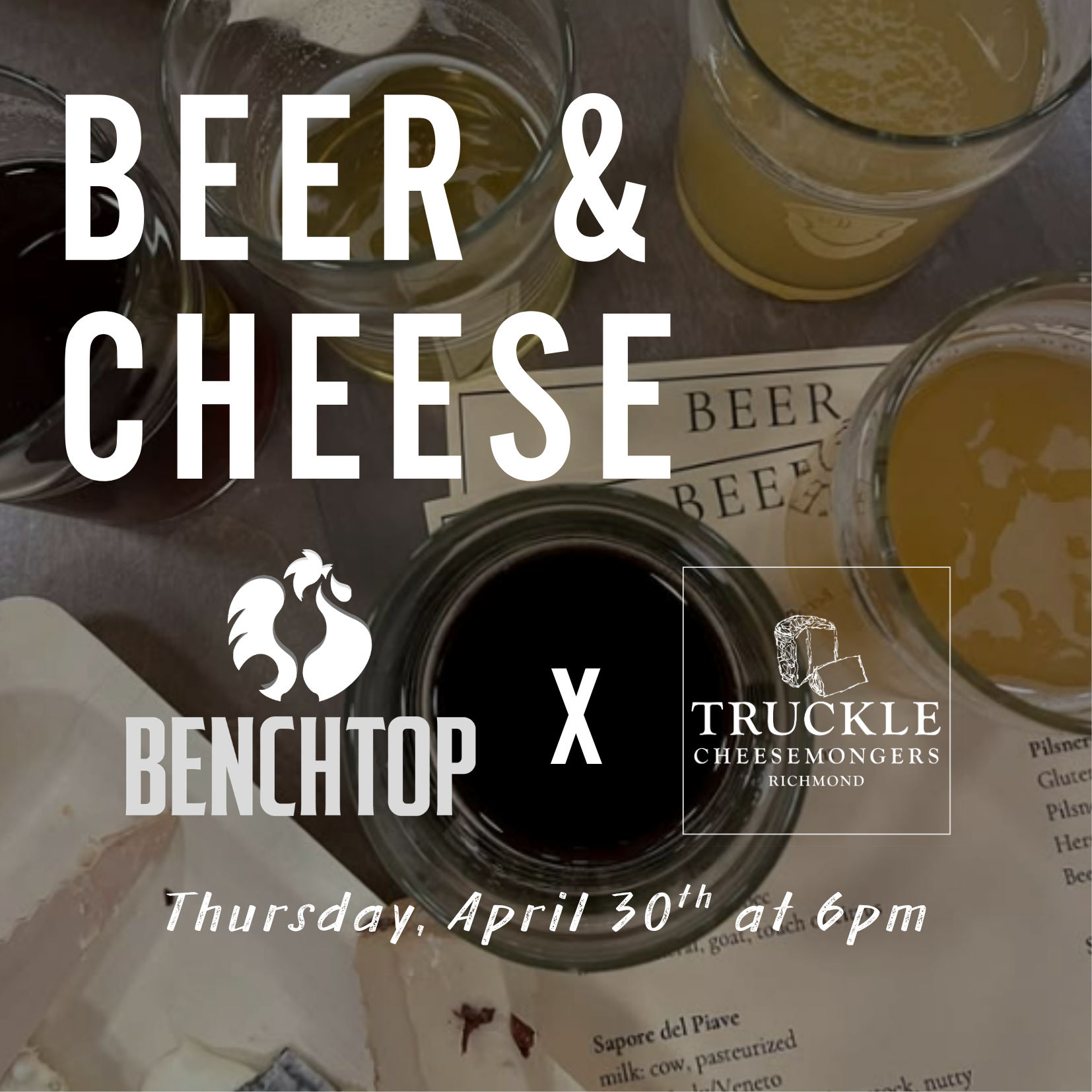 RVA Beer & Cheese Pairing with Truckle Cheesemongers