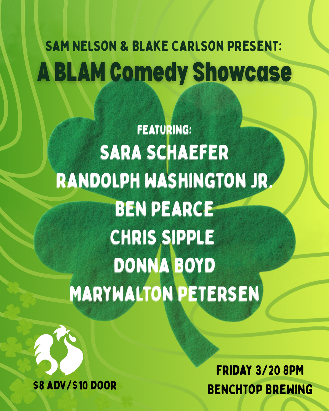 The BLAM Comedy Showcase 3/20 | Benchtop RVA