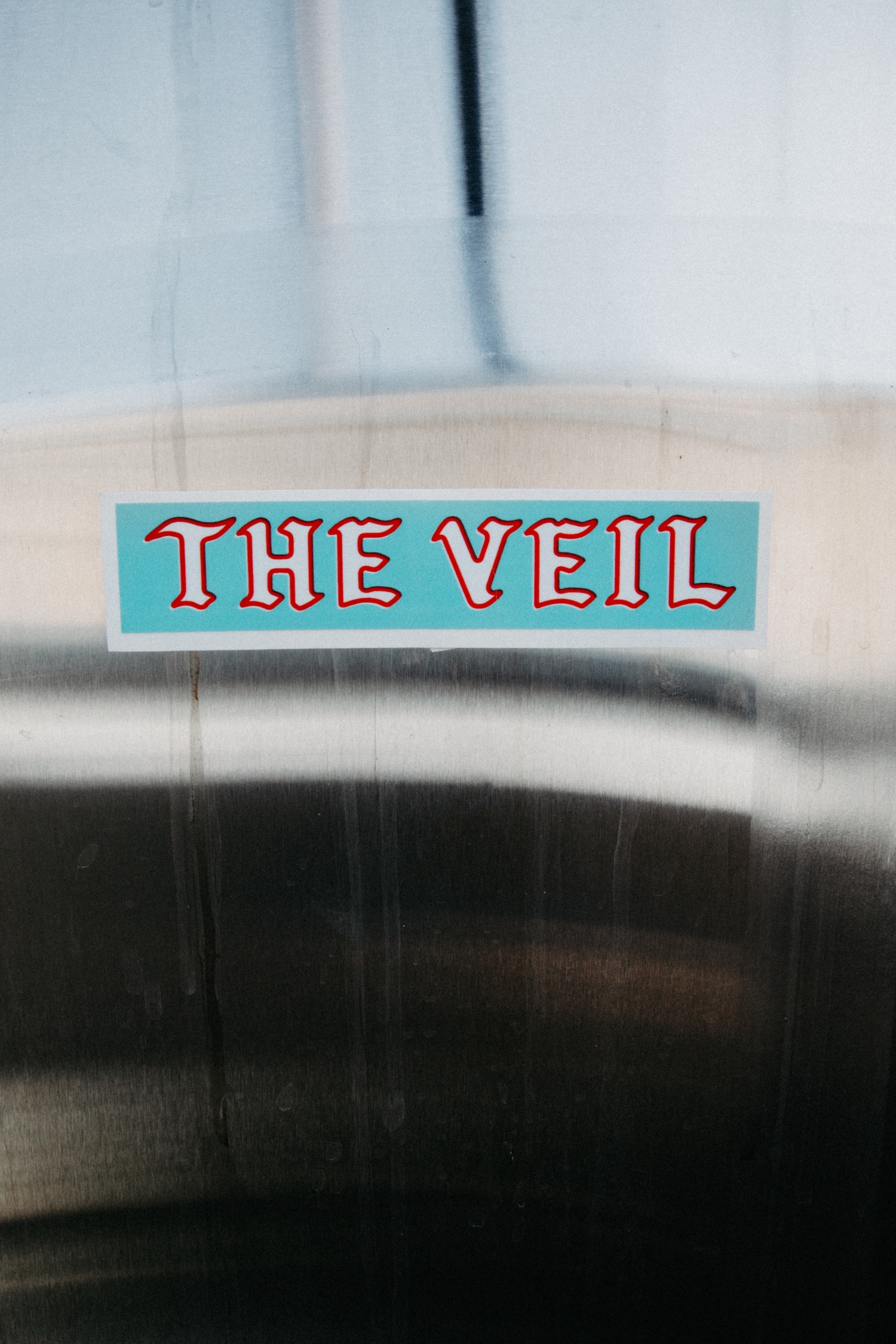 "The Veil" Rectangle Sticker in Teal
