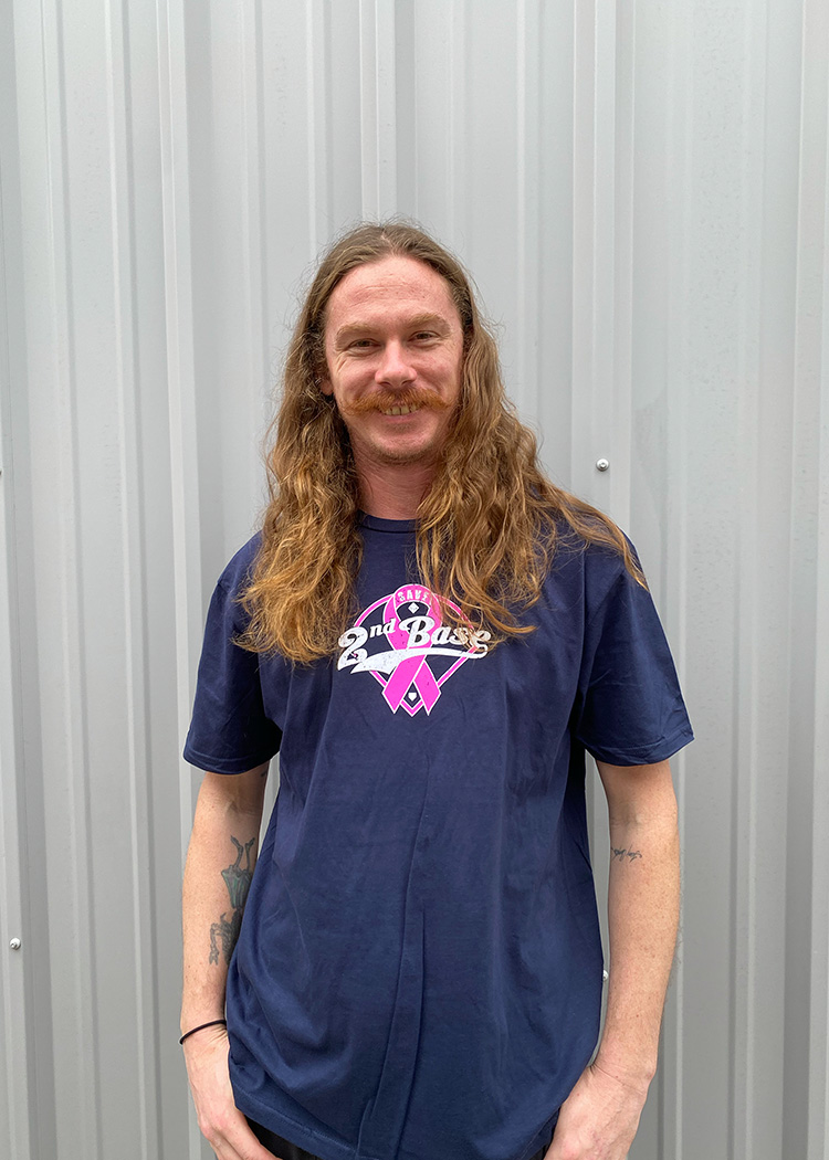 Save 2nd Base Men's Navy Tee