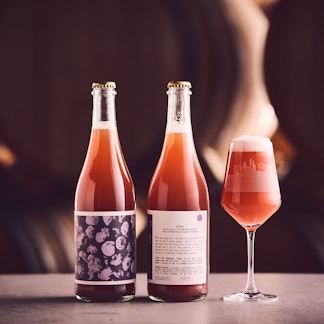 Denise - oak-aged ale refermented on plums from Copperworks Distilling's Plum Gin