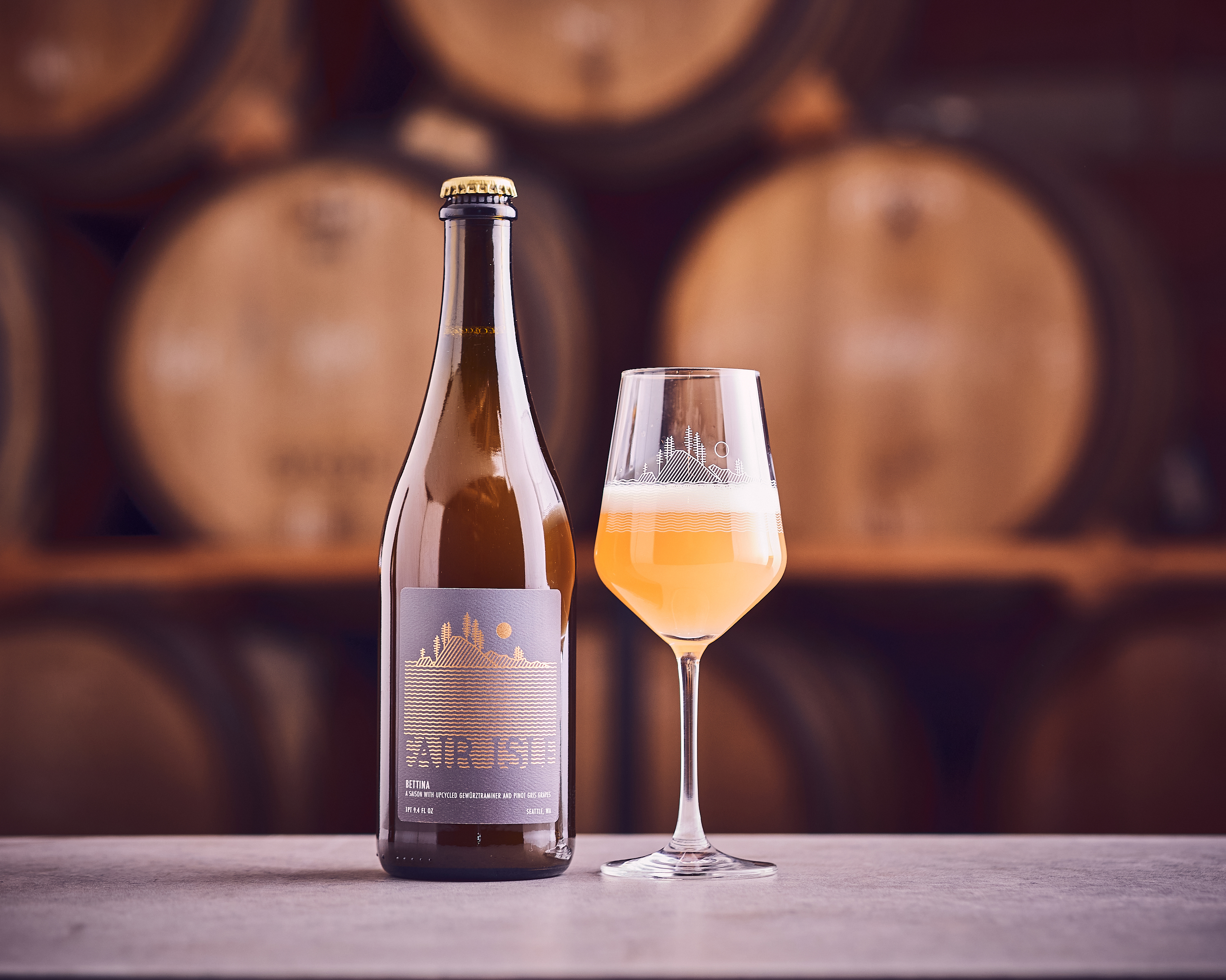 Bettina -FARMHOUSE ALE WITH Gewürztraminer and Pinot Gris