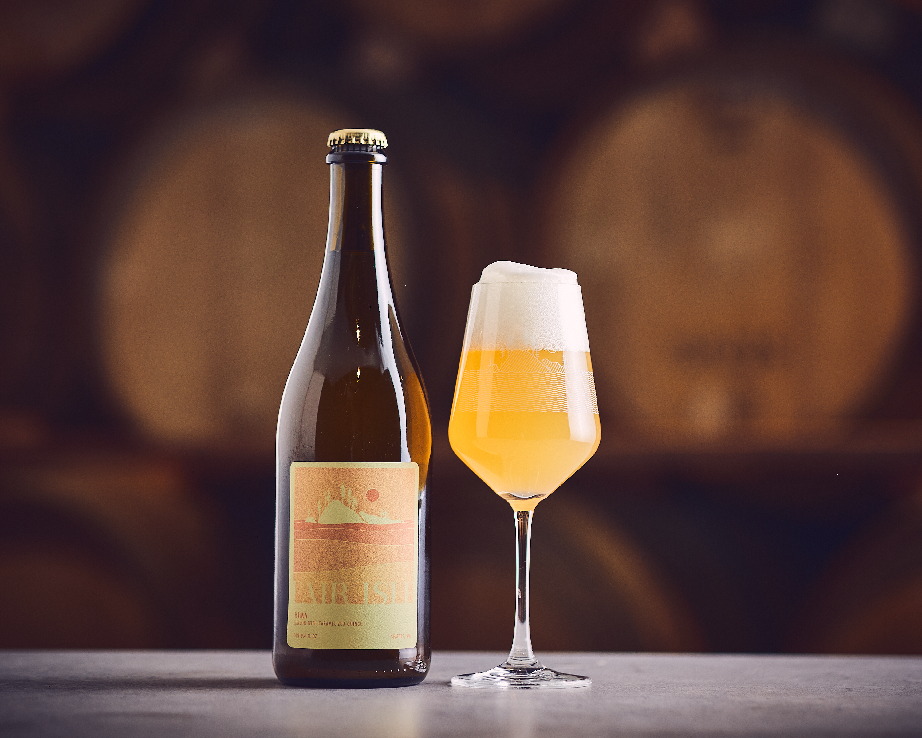 Hima - saison with caramelized quince