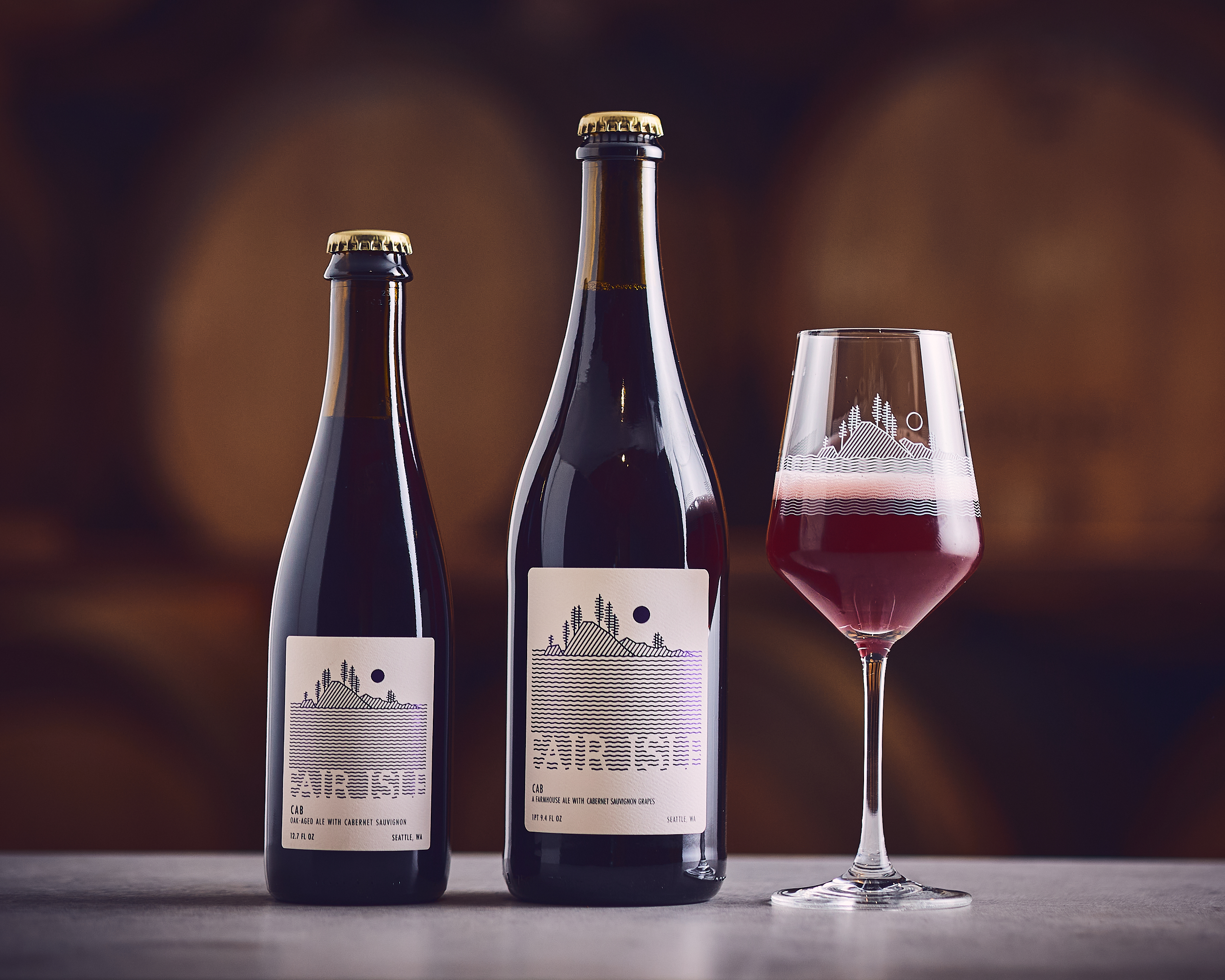 Cab - oak-aged ale with Cabernet Sauvignon grapes