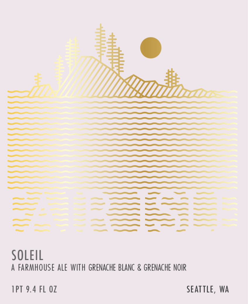 Soleil - farmhouse ale with Grenache Blanc & Grenache Noir Grapes