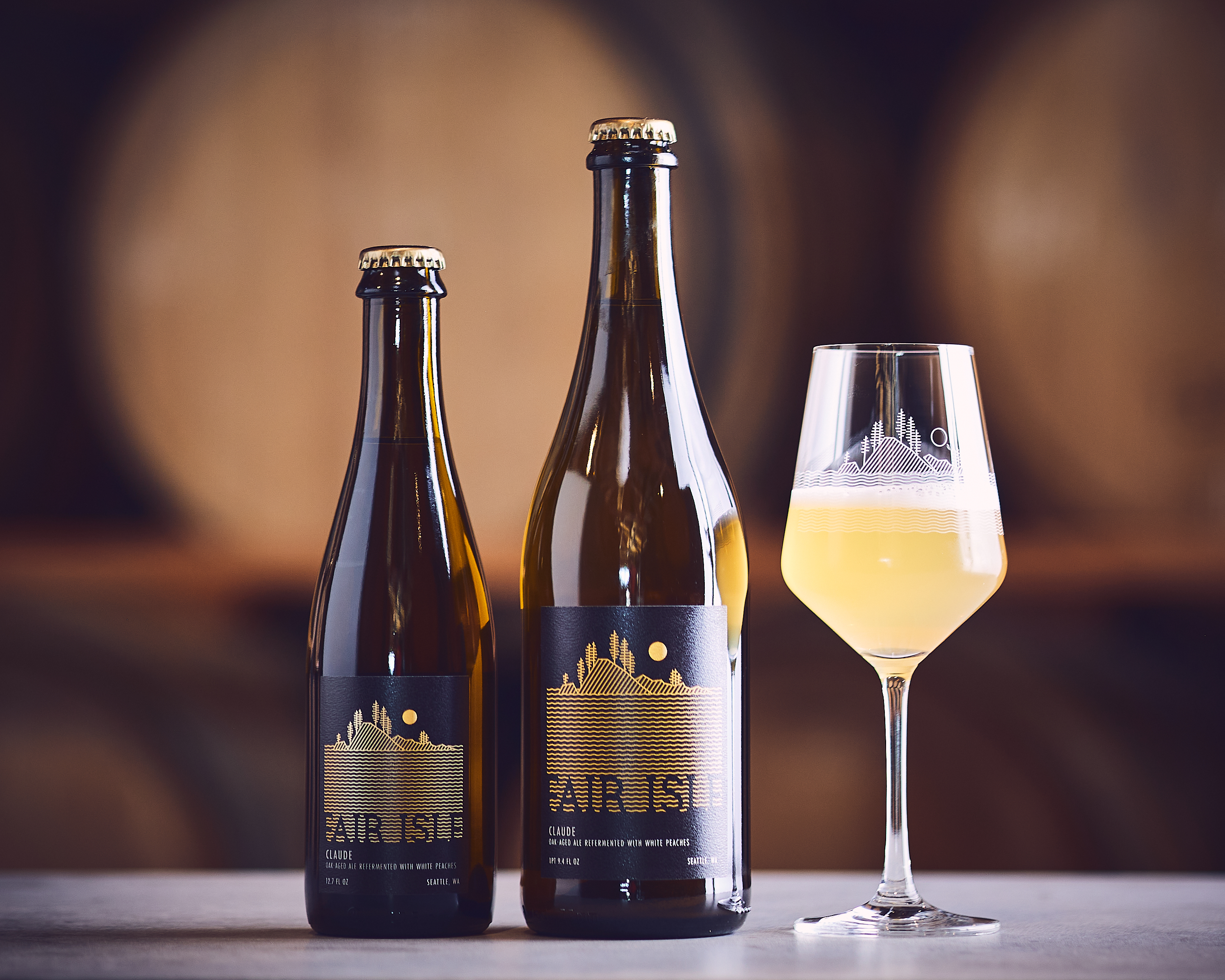 Claude - an oak-aged ale refermented on white peaches