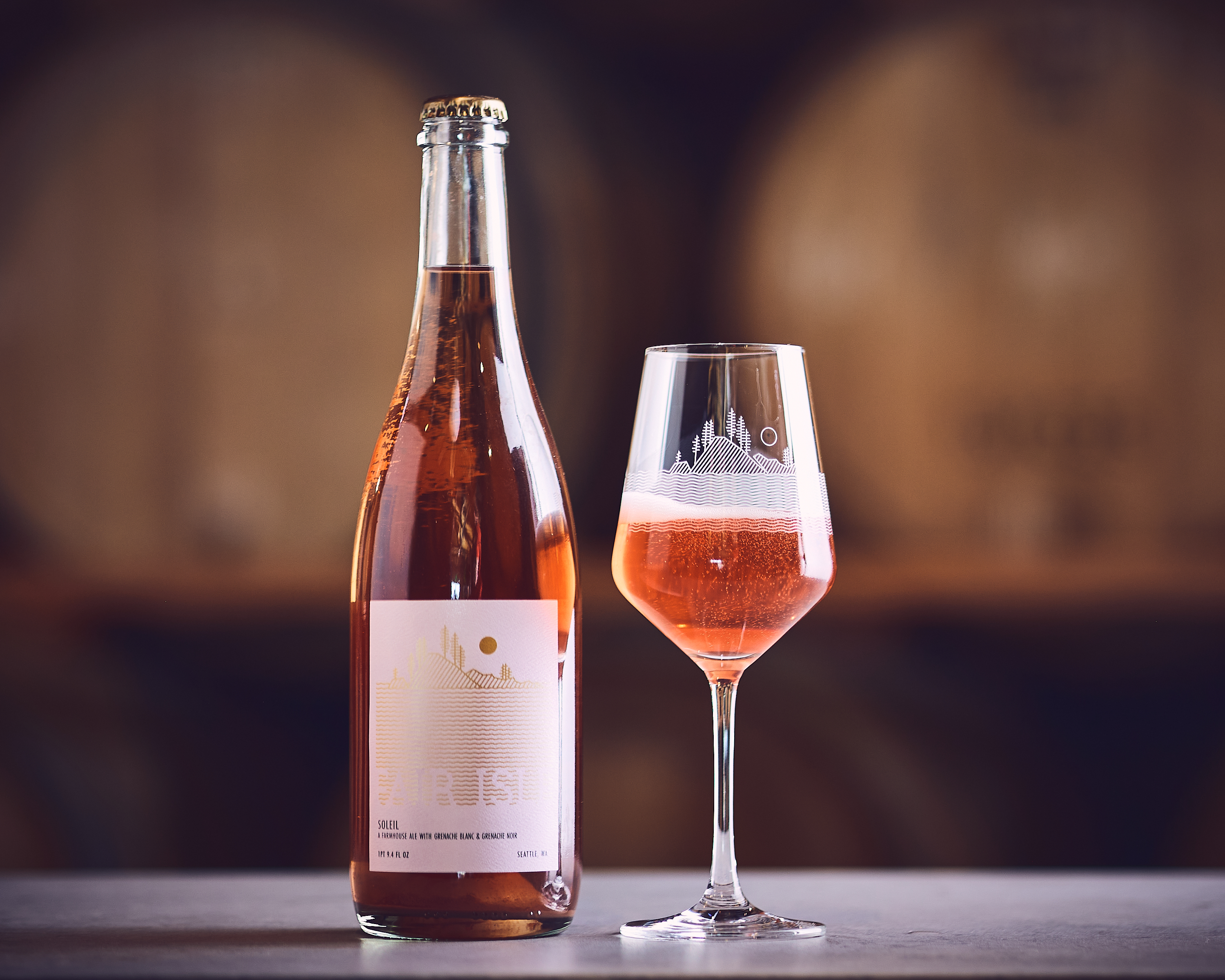 Soleil - farmhouse ale with Grenache Blanc & Grenache Noir Grapes